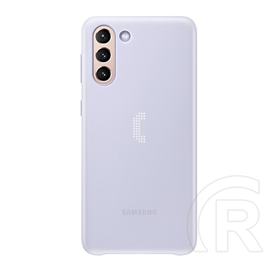Samsung Galaxy S21 Plus (SM-G996) 5G telefonvédő (ultravékony, hívás és üzenetjelző funkció, led világítás) lila