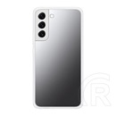 Samsung Galaxy S22 Plus 5G (SM-S906) szilikon védő (cserélhető átlátszó / füst hátlap, ütésálló keret) átlátszó