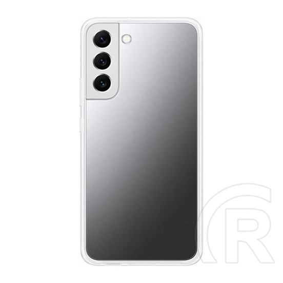 Samsung Galaxy S22 Plus 5G (SM-S906) szilikon védő (cserélhető átlátszó / füst hátlap, ütésálló keret) átlátszó