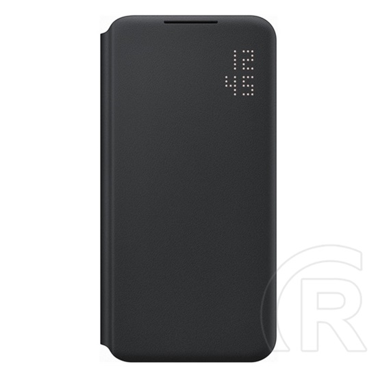 Samsung Galaxy S22 Plus 5G (SM-S906) tok álló (aktív flip, bankkártya tartó, led kijelző) fekete