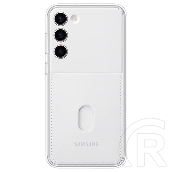 Samsung Galaxy S23 Plus (SM-S916) műanyag védő (, cserélhető átlátszó + bankkártya tartó hátlap) fehér