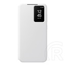 Samsung Galaxy S24 FE (SM-S721)tok álló (aktív flip, oldalra nyíló, smart view cover) fehér