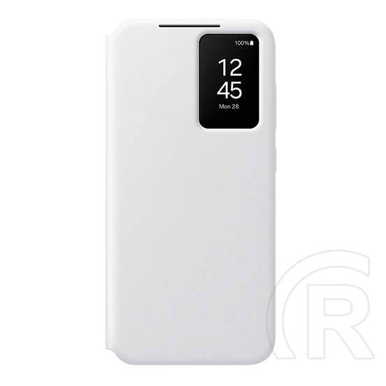 Samsung Galaxy S24 FE (SM-S721)tok álló (aktív flip, oldalra nyíló, smart view cover) fehér