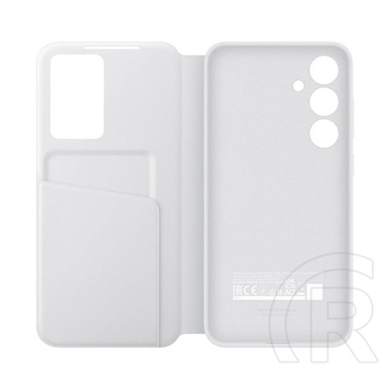 Samsung Galaxy S24 FE (SM-S721)tok álló (aktív flip, oldalra nyíló, smart view cover) fehér