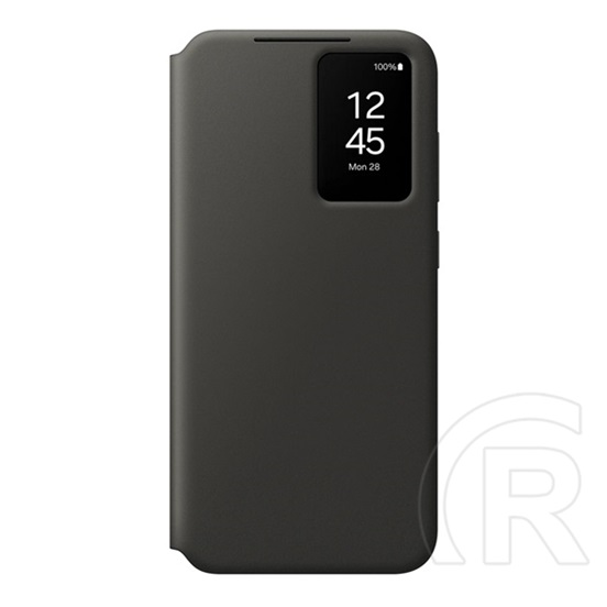 Samsung Galaxy S24 FE (SM-S721)tok álló (aktív flip, oldalra nyíló, smart view cover) fekete