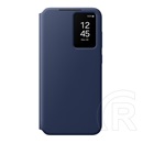 Samsung Galaxy S24 FE (SM-S721)tok álló (aktív flip, oldalra nyíló, smart view cover) sötétkék