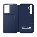 Samsung Galaxy S24 FE (SM-S721)tok álló (aktív flip, oldalra nyíló, smart view cover) sötétkék
