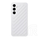 Samsung Galaxy S24 Plus (SM-S926) designed for műanyag telefonvédő (ütésállóság, csíkos, dombor minta) fehér