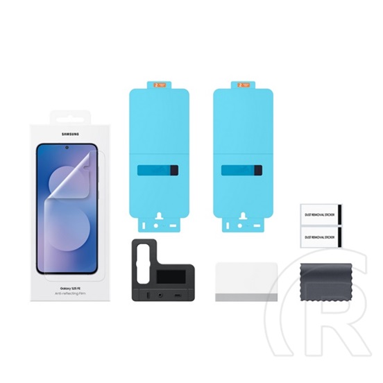 Samsung Galaxy S25 FE (SM-S731) képernyővédő fólia 2db (tükröződésmentes, törlőkendő + segédkeret) átlátszó