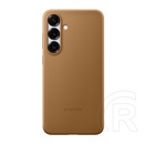 Samsung Galaxy S25 Plus (SM-S936) műanyag telefonvédő (eco vegán bőr hátlap) arany