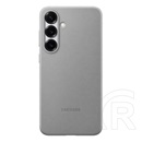 Samsung Galaxy S25 Plus (SM-S936) műanyag telefonvédő (eco vegán bőr hátlap) sötétszürke
