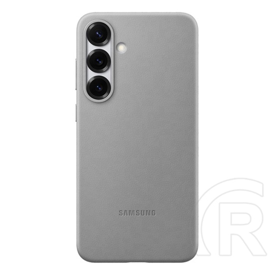 Samsung Galaxy S25 Plus (SM-S936) műanyag telefonvédő (eco vegán bőr hátlap) sötétszürke