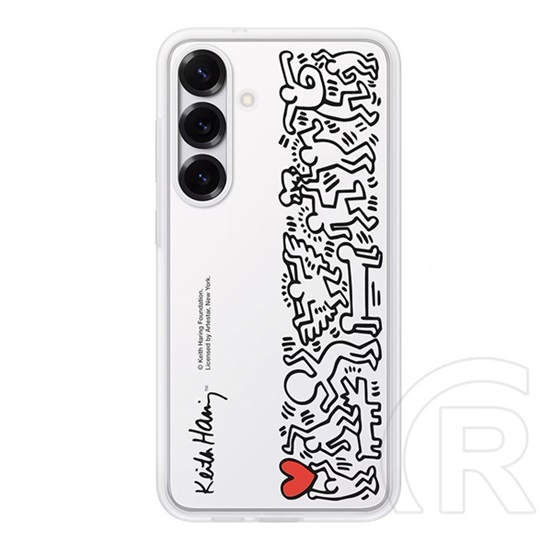 Samsung Galaxy S25 Plus (SM-S936) műanyag telefonvédő (ütésállóság, cserélhető átlátszó + kártyazseb hátlap) fehér