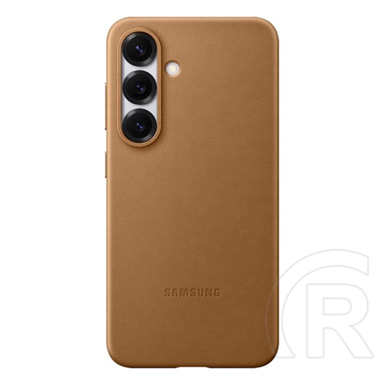 Samsung Galaxy S25 (SM-S931) műanyag telefonvédő (eco vegán bőr hátlap) arany