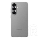 Samsung Galaxy S25 (SM-S931) műanyag telefonvédő (eco vegán bőr hátlap) sötétszürke