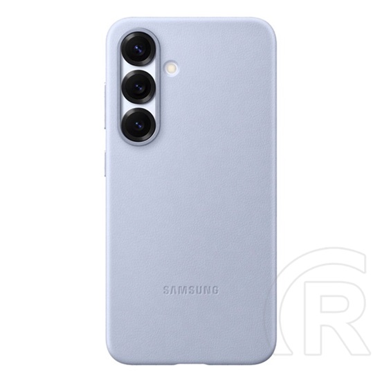 Samsung Galaxy S25 (SM-S931) műanyag telefonvédő (eco vegán bőr hátlap) világoskék