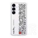 Samsung Galaxy S25 (SM-S931) műanyag telefonvédő (ütésállóság, cserélhető átlátszó + kártyazseb hátlap) fehér