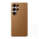 Samsung Galaxy S25 Ultra (SM-S938) műanyag telefonvédő (eco vegán bőr hátlap) arany