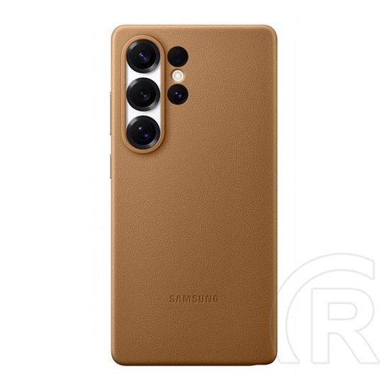 Samsung Galaxy S25 Ultra (SM-S938) műanyag telefonvédő (eco vegán bőr hátlap) arany