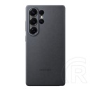 Samsung Galaxy S25 Ultra (SM-S938) műanyag telefonvédő (eco vegán bőr hátlap) fekete