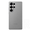 Samsung Galaxy S25 Ultra (SM-S938) műanyag telefonvédő (eco vegán bőr hátlap) sötétszürke