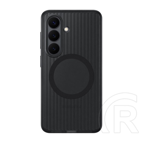 Samsung Galaxy S26 műanyag telefonvédő (dupla rétegű, gumírozott) FEKETE