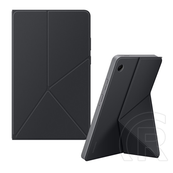Samsung Galaxy Tab A11 LTE (SM-X135) tok álló, bőr hatású (flip, trifold, asztali tartó, mágneses) fekete