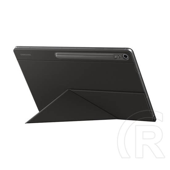 Samsung Galaxy Tab S10 FE Plus  (SM-X626) tok álló, bőr hatású (flip, trifold, mágneses, ceruza tartó) fekete