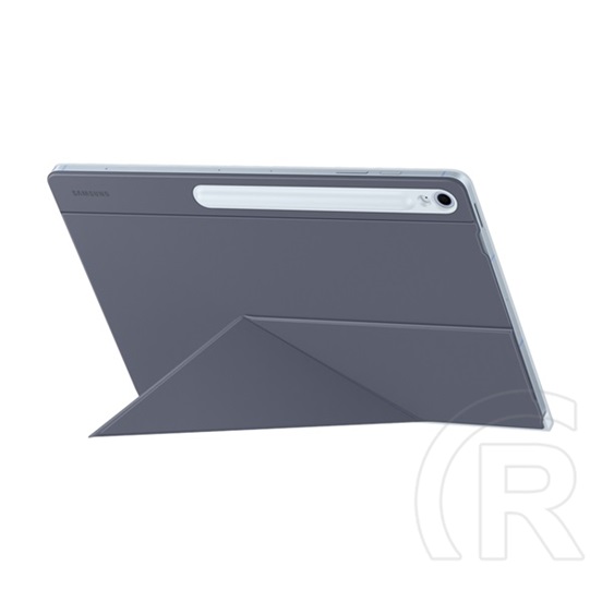 Samsung Galaxy Tab S10 FE Plus  (SM-X626)  tok álló, bőr hatású (flip, trifold, mágneses, ceruza tartó) sötétkék