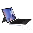 Samsung Galaxy Tab S10 Plus LTE (SM-X826B) tok, bőr hatású (flip, bluetooth billentyűzet, qwerty, angol nyelvű) fekete