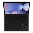 Samsung Galaxy Tab S10 Plus LTE (SM-X826B) tok, bőr hatású (flip, bluetooth billentyűzet, qwerty, angol nyelvű) fekete