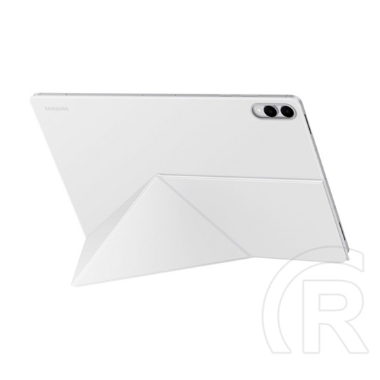 Samsung Galaxy Tab S11 Ultra 5G (SM-X936B) tok álló, bőr hatású (flip, trifold, asztali tartó, mágneses) fehér
