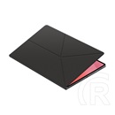 Samsung Galaxy Tab S11 Ultra 5G (SM-X936B) tok álló, bőr hatású (flip, trifold, asztali tartó, mágneses) fekete
