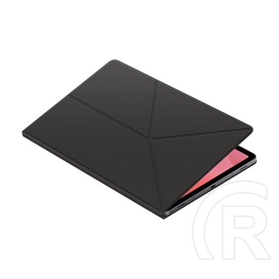 Samsung Galaxy Tab S11 WIFI (SM-X730) tok álló, bőr hatású (flip, trifold, asztali tartó, mágneses) fekete
