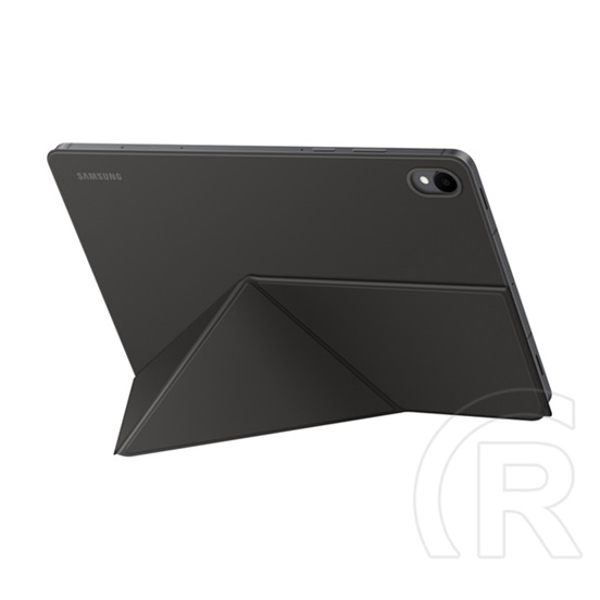 Samsung Galaxy Tab S11 WIFI (SM-X730) tok álló, bőr hatású (flip, trifold, asztali tartó, mágneses) fekete