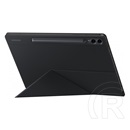 Samsung Galaxy Tab S9 Plus LTE (SM-X816) tok álló, bőr hatású (aktív flip, trifold, mágneses, s pen tartó) fekete