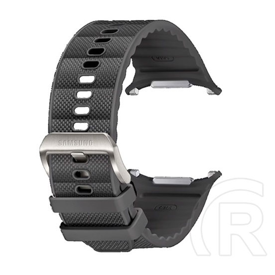Samsung Galaxy Watch Ultra eSIM 47mm (SM-L705) samsung pótszíj (egyedi méret, textil, légáteresztő, sport) sötétszürke
