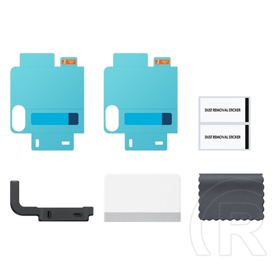 Samsung Galaxy Z Flip7 (SM-F766)  fólia 2db (tükröződésmentes, törlőkendő, külső kijelző + segédkeret) átlátszó