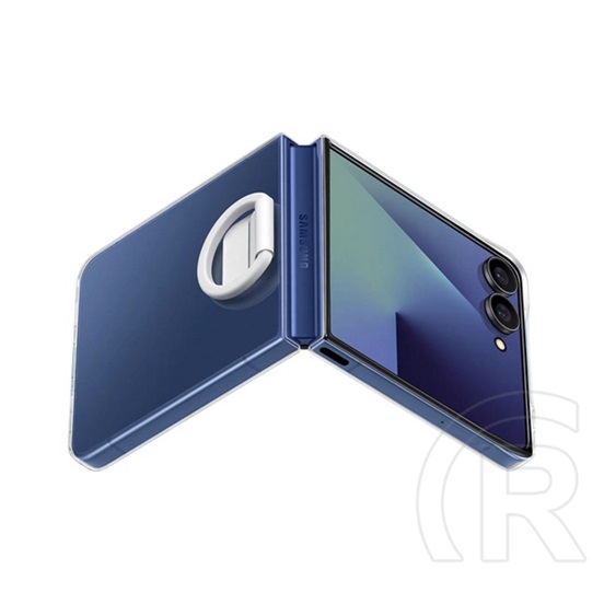 Samsung Galaxy Z Flip7 (SM-F766) szilikon telefonvédő (telefongyűrű) átlátszó
