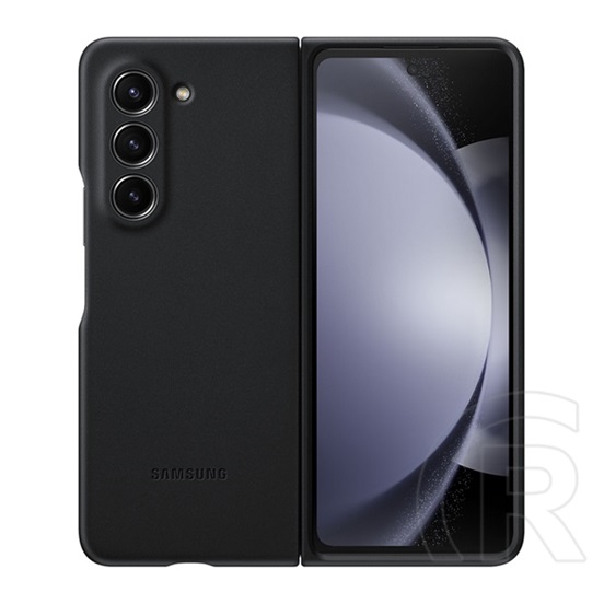 Samsung Galaxy Z Fold5 5G (SM-F946) műanyag telefonvédő (eco bőr hatású hátlap) grafit