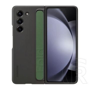 Samsung Galaxy Z Fold5 5G (SM-F946) szilikon telefonvédő (matt, beépített szíj) grafit
