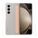 Samsung Galaxy Z Fold5 5G (SM-F946) szilikon telefonvédő (matt, beépített szíj) homok