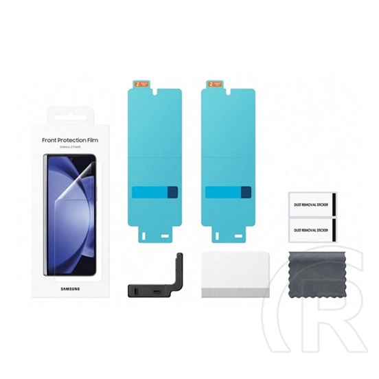 Samsung Galaxy Z Fold5 5G (SM-F946) védő fólia 2db (törlőkendő, felhelyezést segítő keret, külső kijelzőre) átlátszó
