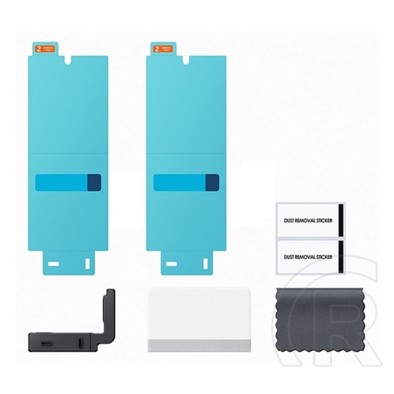 Samsung Galaxy Z Fold6 5G (SM-F956) Samsung képernyővédő fólia 2db (tükröződésmentes, törlőkendő + segédkeret) átlátszó