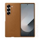Samsung Galaxy Z Fold6 5G (SM-F956) Samsung műanyag telefonvédő (eco bőr hatású hátlap) világosbarna