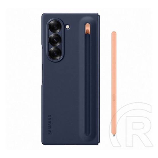 Samsung Galaxy Z Fold6 5G (SM-F956) Samsung műanyag telefonvédő (ultravékony + ceruza tartó) sötétkék