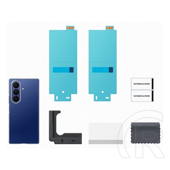 Samsung Galaxy Z Fold7 (SM-F966) műanyag telefonvédő (ütésállóság + képernyővédő fólia) átlátszó