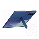 Samsung Galaxy Z Fold7 (SM-F966) szilikon telefonvédő (matt, kitámasztó + képernyővédő fólia) kék