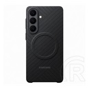 Samsung Samsung Galaxy S26 Plus (SM-S947) szilikon telefonvédő (mágneses, karbon minta) fekete