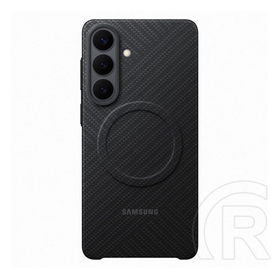 Samsung Samsung Galaxy S26 Plus (SM-S947) szilikon telefonvédő (mágneses, karbon minta) fekete